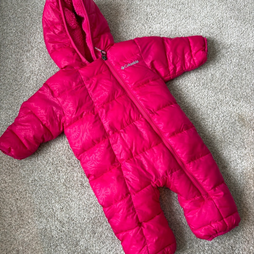 Columbia Pink Baby Snowsuit